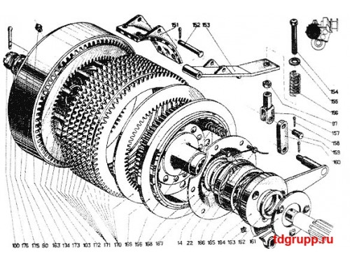 Барабан ведущий 66-02.02.710 для фрикциона БМ-205.02.02.200