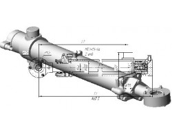 Гидроцилиндр ГЦ-100х63х800.31 (вынос рамы) применяется для автог