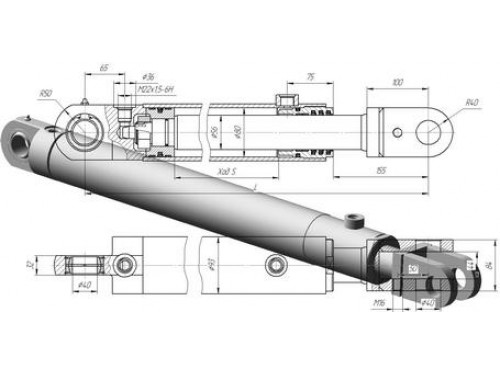 Гидроцилиндр ГЦ-80.56х620.18 (120)