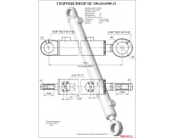 Гидроцилиндр стрелы цг-100х63х1000.11 ЕК-12