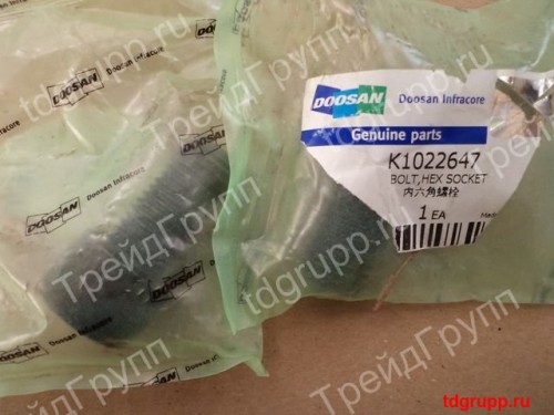 K1022647 болт шестигранный (bolt, hex socket)